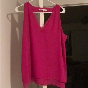 Pink tank top blouse